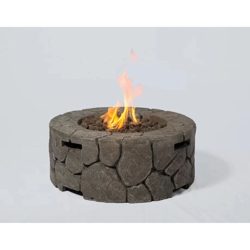 Fiber Reinforced Outdoor Fire Pit - Stone Gray