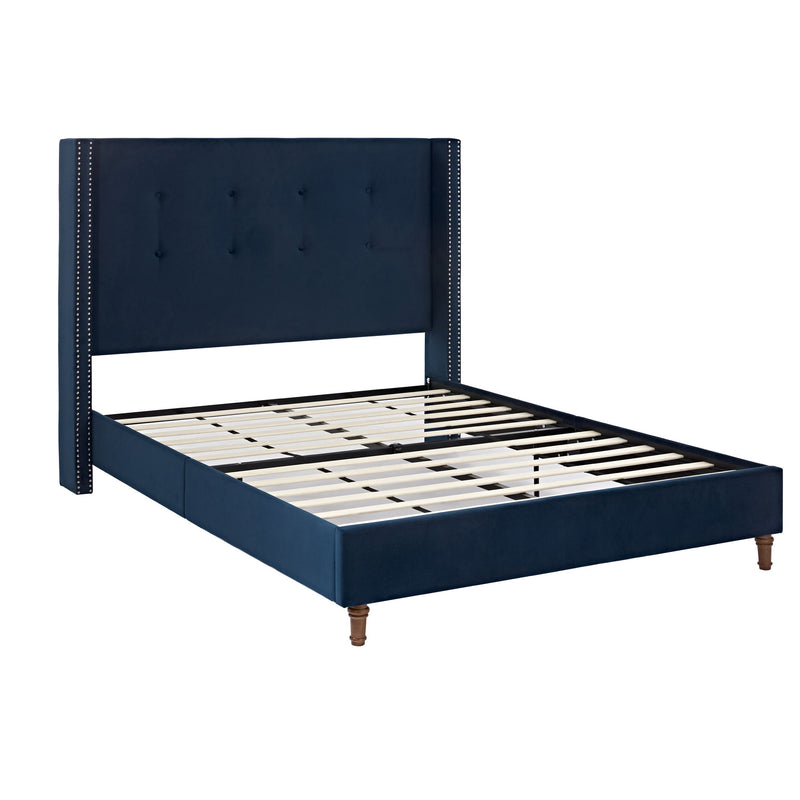 Peyton - Upholstered Bed With 54" High Headboard, Traditional Hand Buttoned Tufting - R&R Furniture Gallery (Fountain Valley, CA)