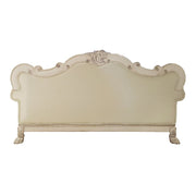 Dresden - Sofa With 4 Pillows - Synthetic Leather & Bone White - R&R Furniture Gallery (Fountain Valley, CA)