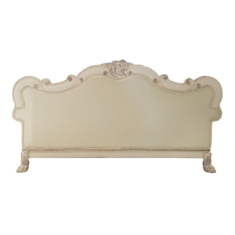 Dresden - Sofa With 4 Pillows - Synthetic Leather & Bone White - R&R Furniture Gallery (Fountain Valley, CA)