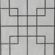 Noble House Dorothy modern single panel iron fireplace screen with decorative design for a stylish fireplace protection.