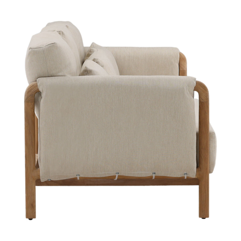 Milburne - Outdoor Sofa - Beige And Natural