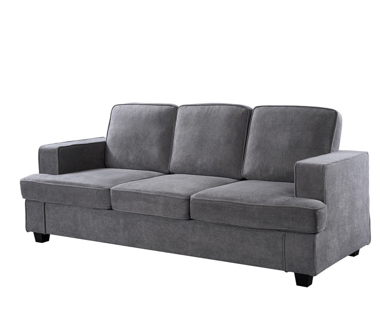 Modern Sofa, Comfortable 3 Seater Couch With Deep Seating, Loose Back Cushions, Wide Arms - R&R Furniture Gallery (Fountain Valley, CA)