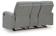 Gauntlet - Double Recline Loveseat With Console - Sterling - R&R Furniture Gallery (Fountain Valley, CA)