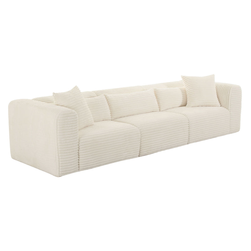 Tarra - Fluffy Oversized Corduroy Modular Sofa