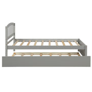 Platform Bed Wood Bed Frame With Trundle - R&R Furniture Gallery (Fountain Valley, CA)