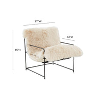 Kimi - Genuine Sheepskin Chair - R&R Furniture Gallery (Fountain Valley, CA)