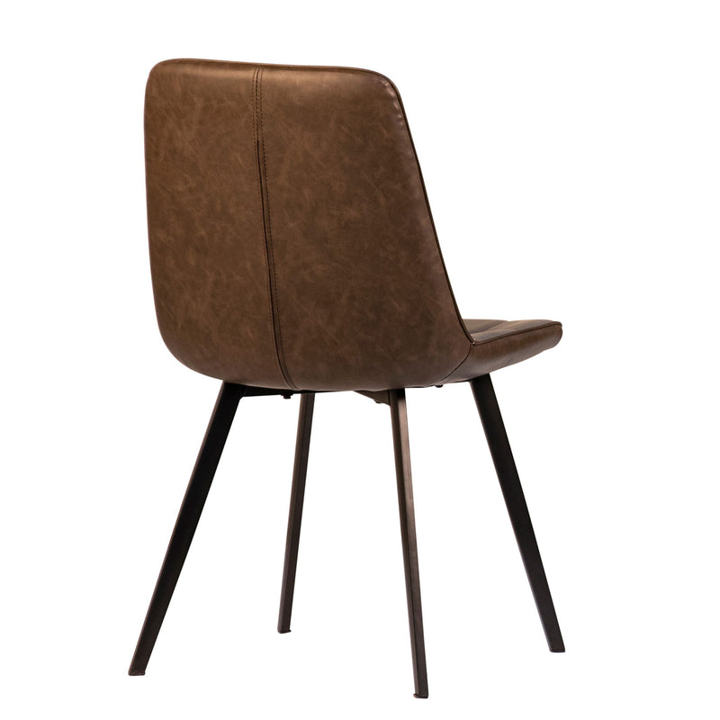 Ronald - Dining Chair (Set of 2) - Antique Brown And Black