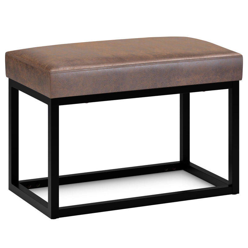 Reynolds - Small Bench - Distressed Chestnut Brown - R&R Furniture Gallery (Fountain Valley, CA)
