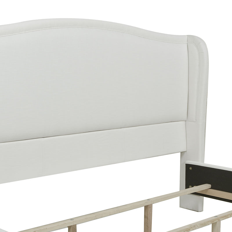 Carmen - Upholstered Wingback Panel Bed Frame - R&R Furniture Gallery (Fountain Valley, CA)