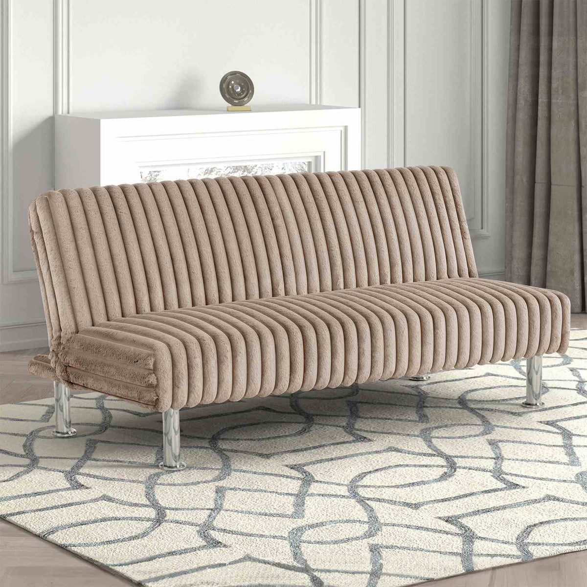 Hinwil - Futon Sofa Bed, Taupe