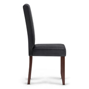 Acadian - Parson Dining Chair (Set of 2) - Distressed Black - R&R Furniture Gallery (Fountain Valley, CA)