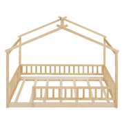 Bed House Bed Frame With Fence - R&R Furniture Gallery (Fountain Valley, CA)