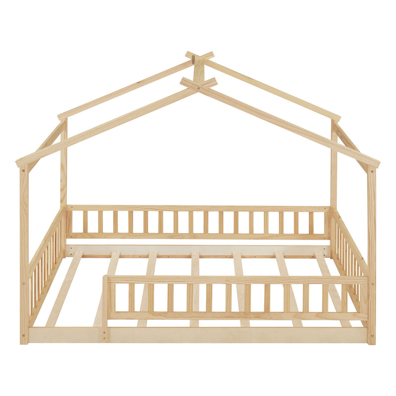 Bed House Bed Frame With Fence - R&R Furniture Gallery (Fountain Valley, CA)