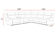 Momentum - Modular Power Reclining Sectional With Power Adjustable Headrests - R&R Furniture Gallery (Fountain Valley, CA)