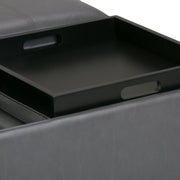 Avalon - Square Coffee Table, Storage Ottoman - R&R Furniture Gallery (Fountain Valley, CA)