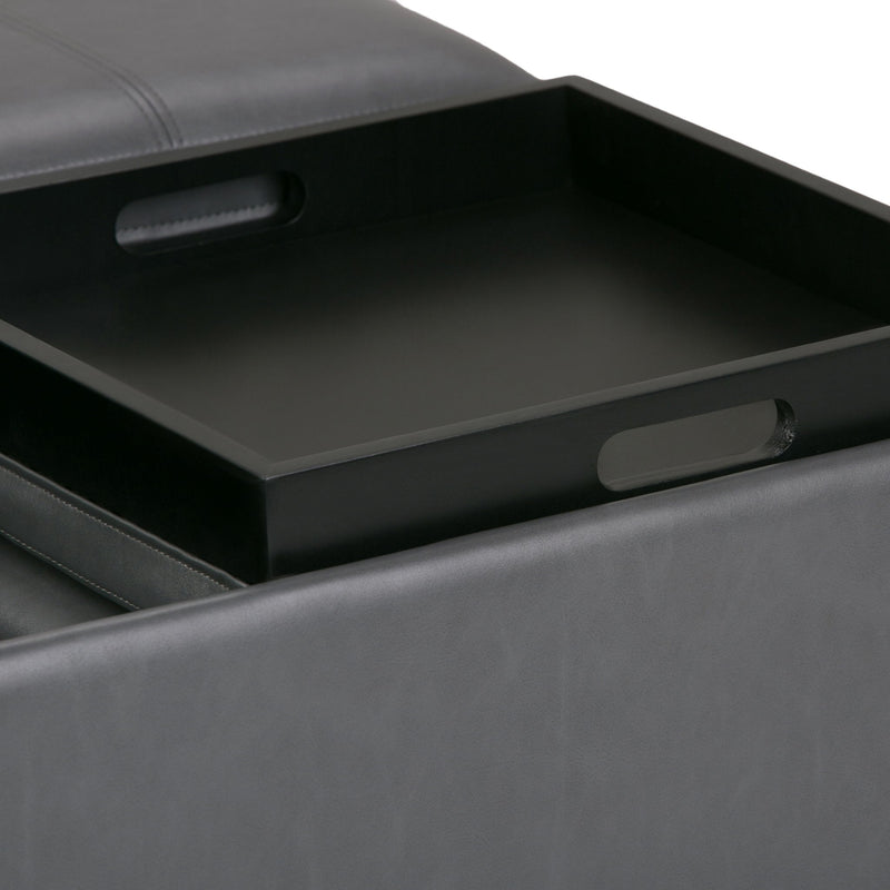 Avalon - Square Coffee Table, Storage Ottoman - R&R Furniture Gallery (Fountain Valley, CA)