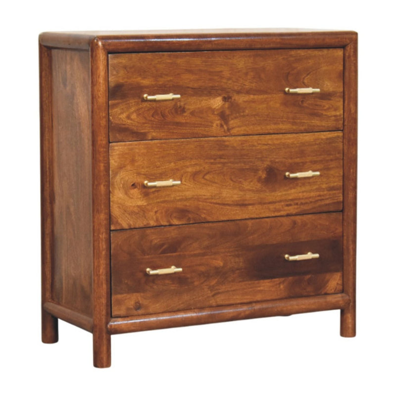 Regency - 3 Drawer Chest - Brown - R&R Furniture Gallery (Fountain Valley, CA)