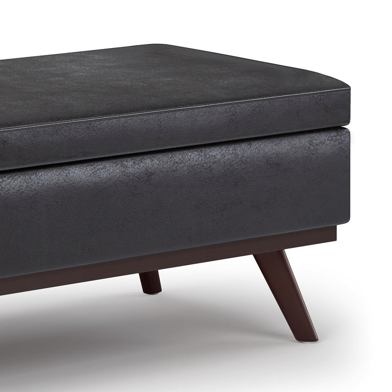 Owen - Lift Top Large Coffee Table Storage Ottoman, Mid Century Style - R&R Furniture Gallery (Fountain Valley, CA)