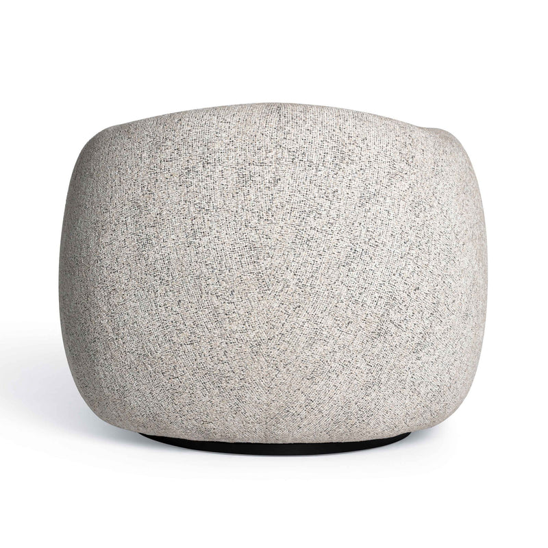 Judy - Woven Fabric Swivel Chair - Black / White - R&R Furniture Gallery (Fountain Valley, CA)