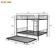 Steel construction bunk bed by DreamHaus with sturdy frame and ladder, designed for space-saving sleeping arrangements in bedrooms.