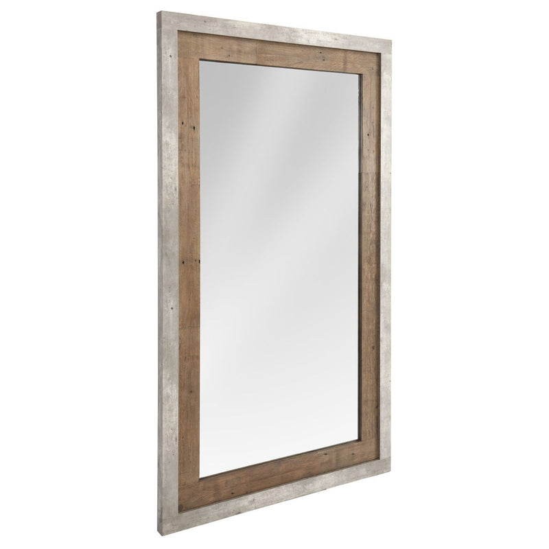 Charlotte - Mirror - Natural / Weathered Cement - R&R Furniture Gallery (Fountain Valley, CA)