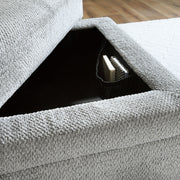 Casselbury - Ottoman With Storage - Cement - R&R Furniture Gallery (Fountain Valley, CA)