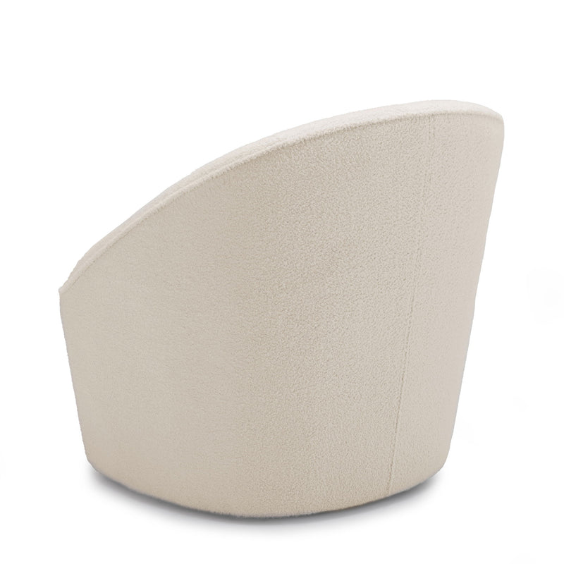 Anson - Swivel Chair With Soft Rounded Back - Off White - R&R Furniture Gallery (Fountain Valley, CA)