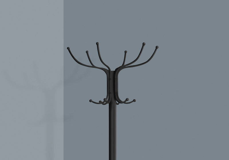 Coat Rack, Hall Tree, Free Standing, 12 Hooks, Entryway, 70"H, Umbrella Holder, Contemporary & Modern - R&R Furniture Gallery (Fountain Valley, CA)