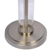 Echo - Table Lamp With On / Off Switch Clear Body Base - Clear / Silver / White - R&R Furniture Gallery (Fountain Valley, CA)