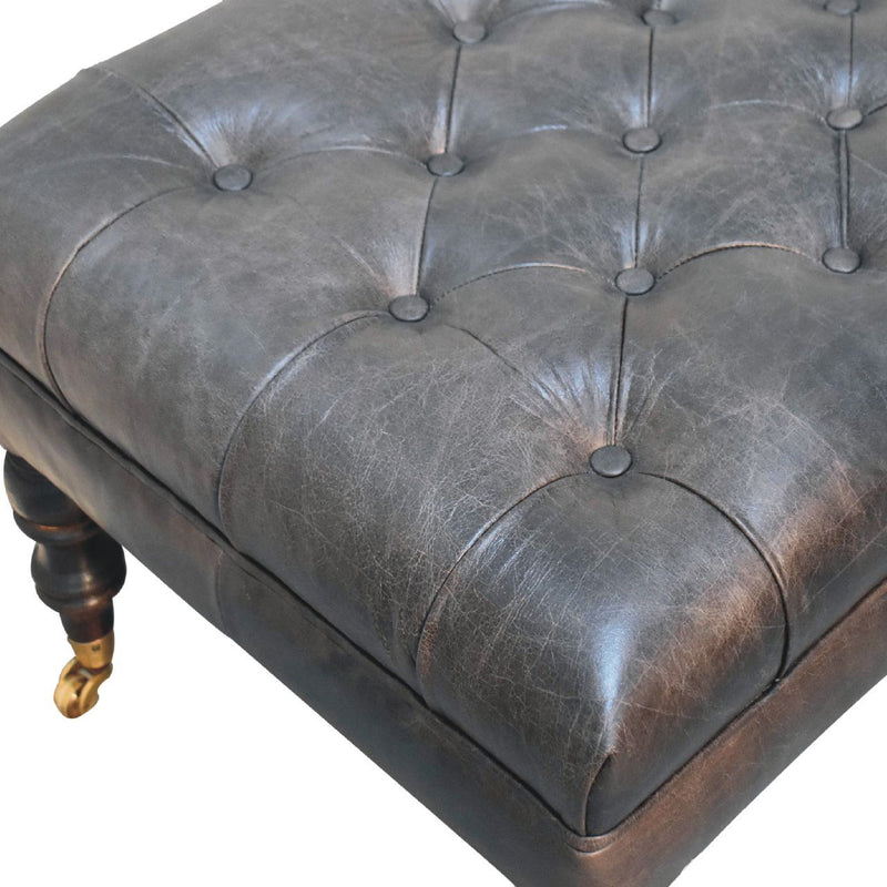 Buffalo - Ottoman With Castor Legs - R&R Furniture Gallery (Fountain Valley, CA)