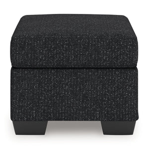 Jasmine Peaks - Ottoman - Coal - R&R Furniture Gallery (Fountain Valley, CA)