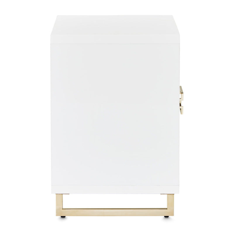 Palm Gate - Nightstand - Cloud White - R&R Furniture Gallery (Fountain Valley, CA)