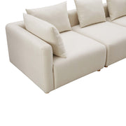 Hangover - Linen Fabric Sofa - Cream - R&R Furniture Gallery (Fountain Valley, CA)