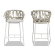 Maiden - Patio Counter Stool Sunproof Olefin (Set of 2) - R&R Furniture Gallery (Fountain Valley, CA)