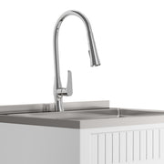 Beckham - Laundry Cabinet & Faucet And Stainless Steel Sink - R&R Furniture Gallery (Fountain Valley, CA)