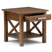 Kitchener - End Table - Medium Saddle Brown - R&R Furniture Gallery (Fountain Valley, CA)