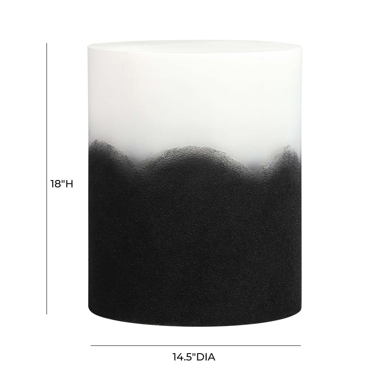 Matra - Side Table - Black And White - R&R Furniture Gallery (Fountain Valley, CA)