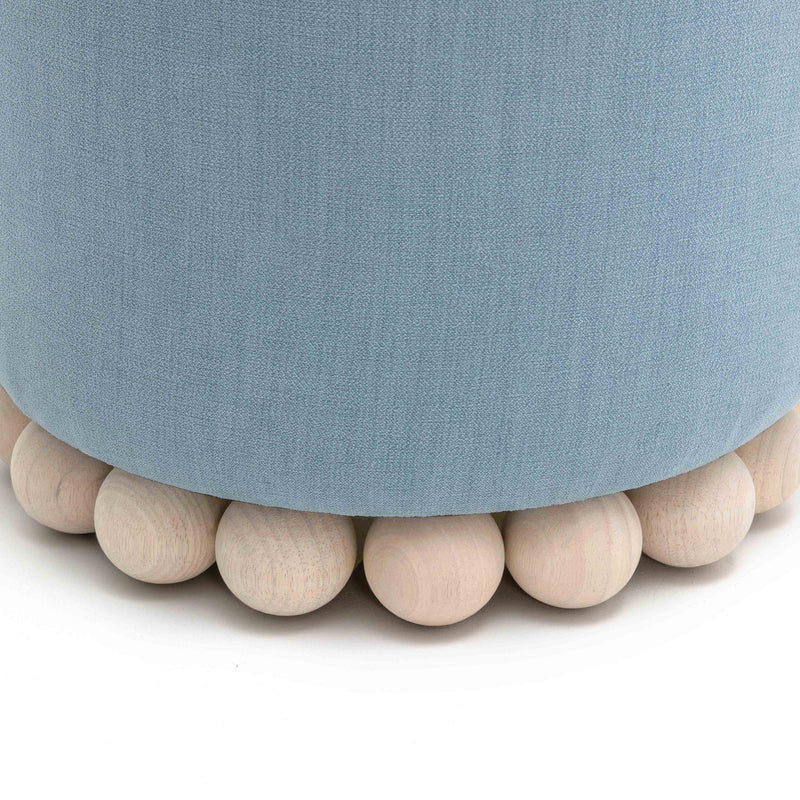 Dex - Upcycled Fabric Ottoman