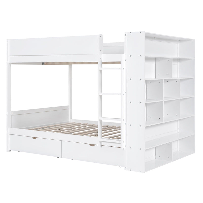 Bunk Bed With 2 Drawers And Multi Layer Cabinet - R&R Furniture Gallery (Fountain Valley, CA)