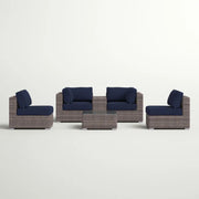 Wicker Seating Group Set With Table And Cushions - R&R Furniture Gallery (Fountain Valley, CA)