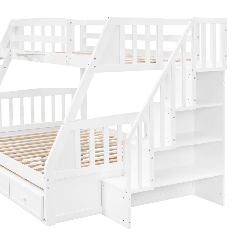Bunk Bed With Drawers, Ladder And Storage Staircase - R&R Furniture Gallery (Fountain Valley, CA)