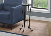 Accent Side Table, Plant Stand, Round, Contemporary & Modern - Black - R&R Furniture Gallery (Fountain Valley, CA)