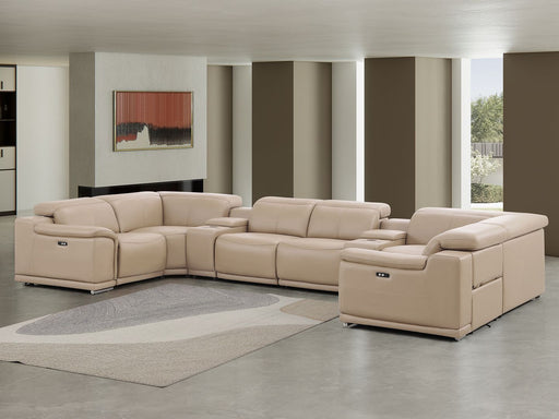 2679 - 8-Piece U-Shaped Power Reclining Sectional In Genuine Leather (2 Recliners) - R&R Furniture Gallery (Fountain Valley, CA)