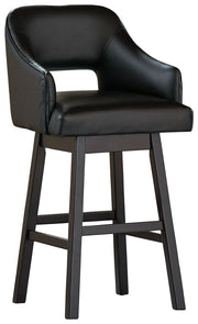 Tallenger - Upholstered Swivel Barstool (Set of 2) - R&R Furniture Gallery (Fountain Valley, CA)