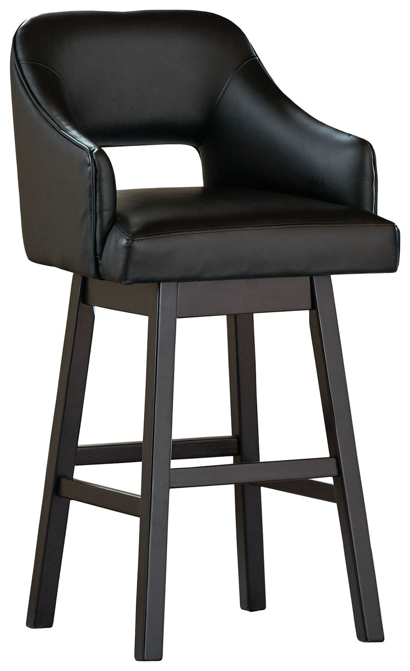 Tallenger - Upholstered Swivel Barstool (Set of 2) - R&R Furniture Gallery (Fountain Valley, CA)