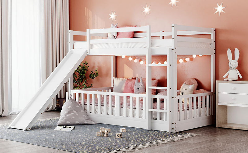 Functional Bunk Bed & Convertible Ladder And Slide - R&R Furniture Gallery (Fountain Valley, CA)