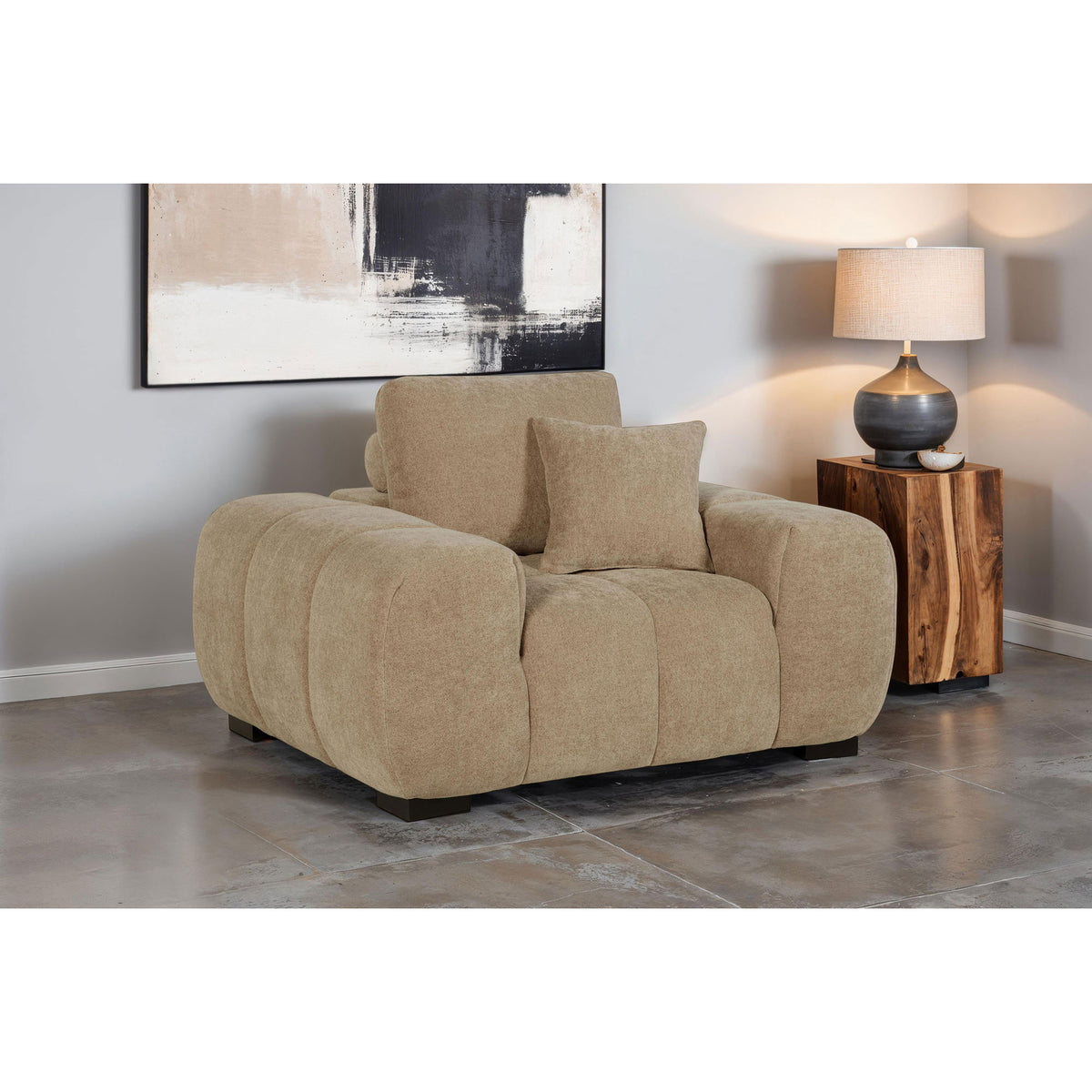 Plather - Track Arm Accent Chair