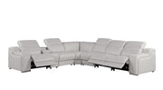 1116 - Power Reclining Italian Leather Sectional - R&R Furniture Gallery (Fountain Valley, CA)