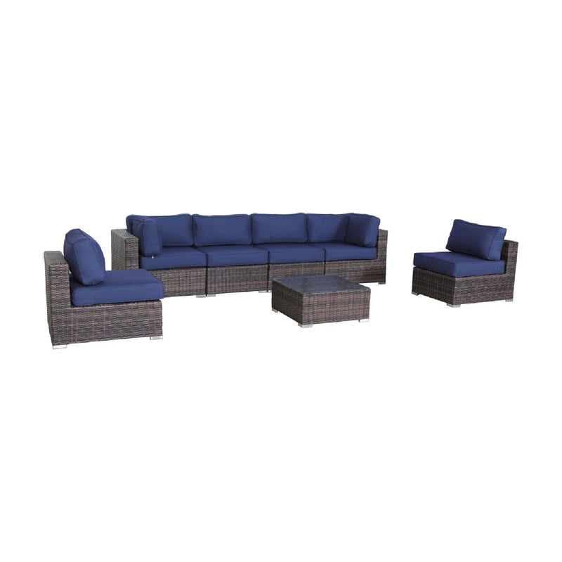 Seating Set With Cushions Handcrafted Wicker Design - R&R Furniture Gallery (Fountain Valley, CA)